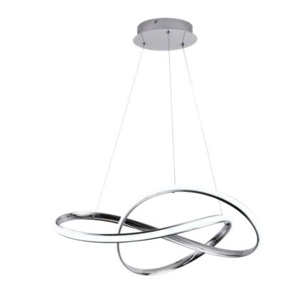 LED Stmívatelný lustr na lanku LED/70W/230V 3000-6500K pr. 60 cm lesklý chrom + dálkové ovládání