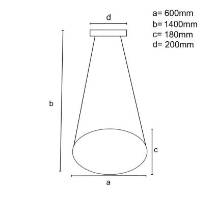 LED Stmívatelný lustr na lanku LED/70W/230V 3000-6500K pr. 60 cm lesklý chrom + dálkové ovládání