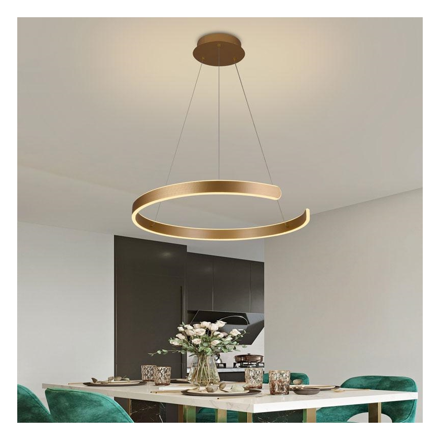 LED Stmívatelný lustr na lanku LED/70W/230V 3000-6500K + dálkové ovládání