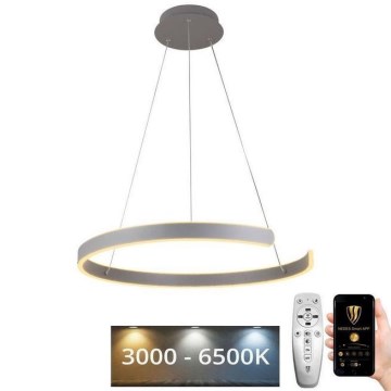 LED Stmívatelný lustr na lanku LED/70W/230V 3000-6500K + dálkové ovládání