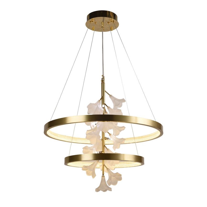 LED Stmívatelný lustr na lanku LED/70W/230V 3000-6500K + dálkové ovládání