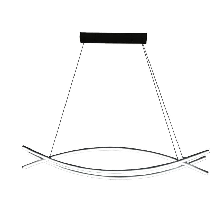 LED Stmívatelný lustr na lanku LED/70W/230V 3000-6500K + dálkové ovládání