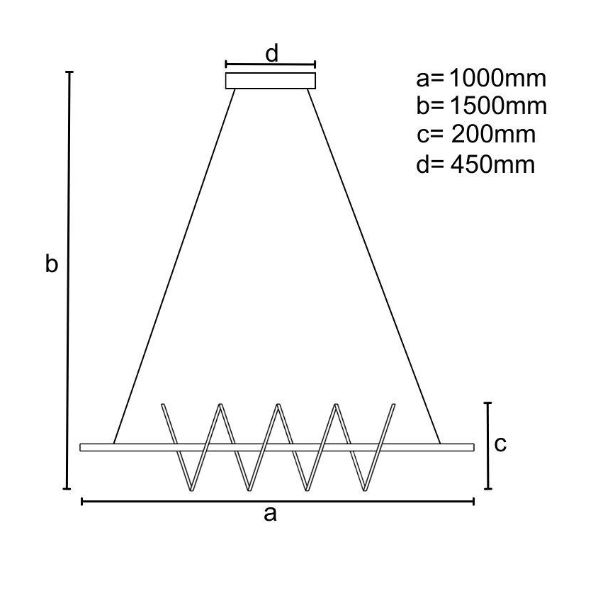 LED Stmívatelný lustr na lanku LED/70W/230V 3000-6500K + dálkové ovládání