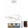 LED Stmívatelný lustr na lanku LED/70W/230V 3000-6500K pr. 60 cm bílá + dálkové ovládání
