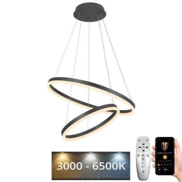 LED Stmívatelný lustr na lanku LED/70W/230V 3000-6500K pr. 60 cm + dálkové ovládání