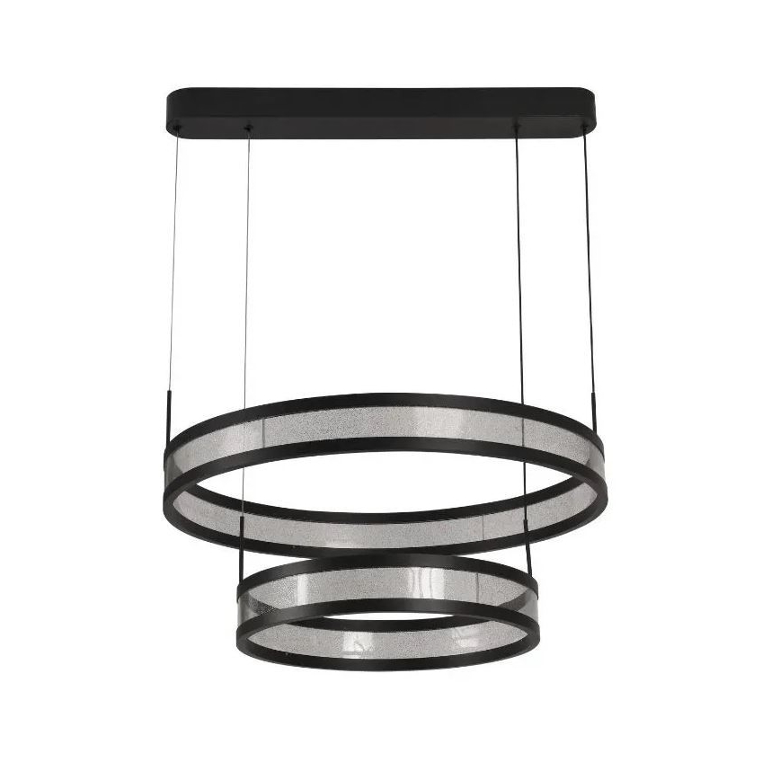 LED Stmívatelný lustr na lanku LED/70W/230V 3000-6500K pr. 60 cm černá + dálkové ovládání