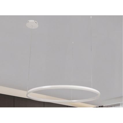 LED Stmívatelný lustr na lanku LED/72W/230V 3000-6500K pr. 100 cm + dálkové ovládání