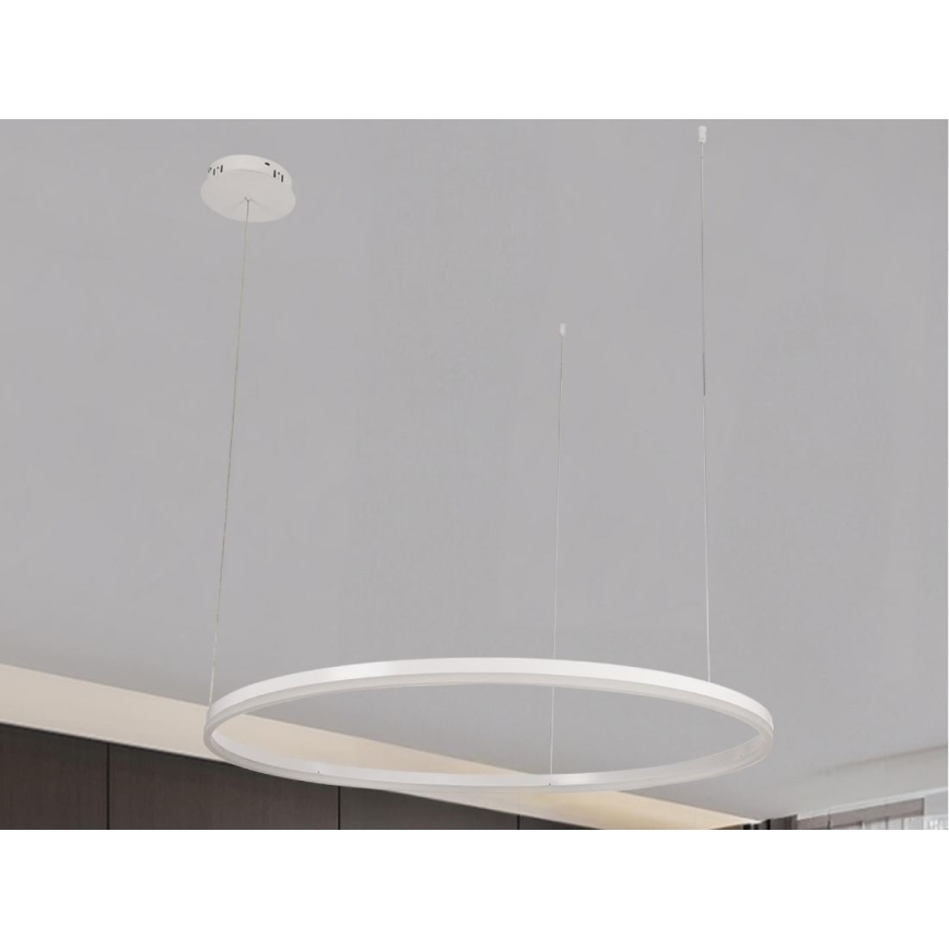 LED Stmívatelný lustr na lanku LED/72W/230V 3000-6500K pr. 100 cm + dálkové ovládání