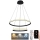 LED Stmívatelný lustr na lanku LED/75W/230V 3000-6500K + dálkové ovládání