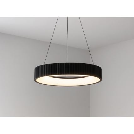 LED Stmívatelný lustr na lanku LED/75W/230V 3000-6500K pr. 49 cm + dálkové ovládání