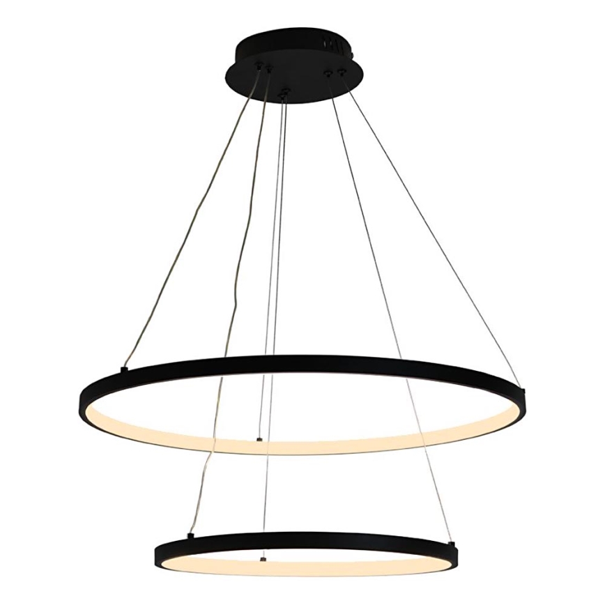 LED Stmívatelný lustr na lanku LED/75W/230V 3000-6500K pr. 60 cm + dálkové ovládání