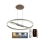 LED Stmívatelný lustr na lanku LED/75W/230V 3000-6500K pr. 60 cm + dálkové ovládání
