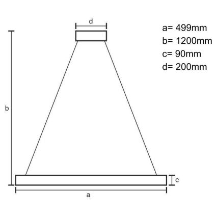 LED Stmívatelný lustr na lanku LED/80W/230V 3000-6500K černá + dálkové ovládání