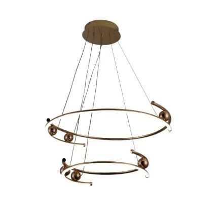 LED Stmívatelný lustr na lanku LED/80W/230V 3000-6500K pr. 60 cm + dálkové ovládání