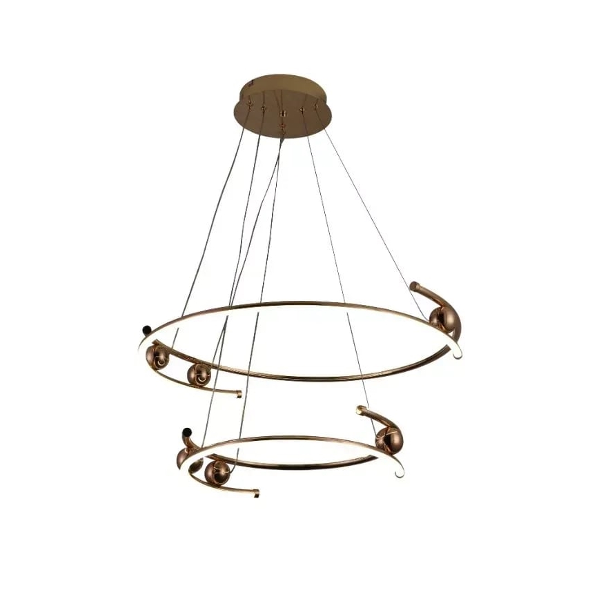 LED Stmívatelný lustr na lanku LED/80W/230V 3000-6500K pr. 60 cm + dálkové ovládání