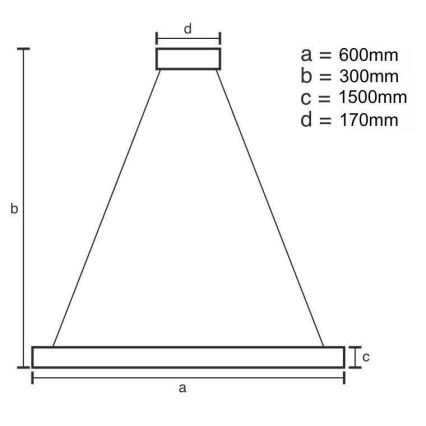 LED Stmívatelný křišťálový lustr na lanku LED/80W/230V 3000-6500K zlatá + dálkové ovládání