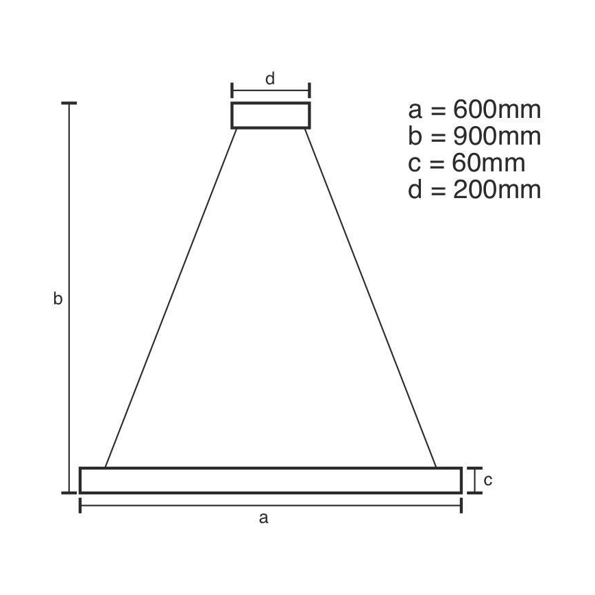 LED Stmívatelný lustr na lanku LED/85W/230V 3000-6500K + dálkové ovládání