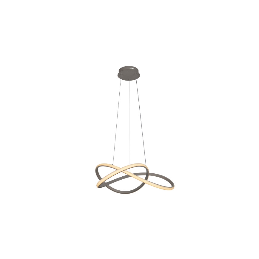 LED Stmívatelný lustr na lanku LED/85W/230V 3000-6500K pr. 60 cm + dálkové ovládání