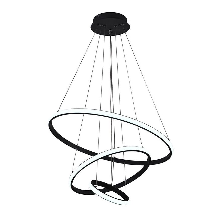 LED Stmívatelný lustr na lanku LED/90W/230V 3000-6500K + dálkové ovládání