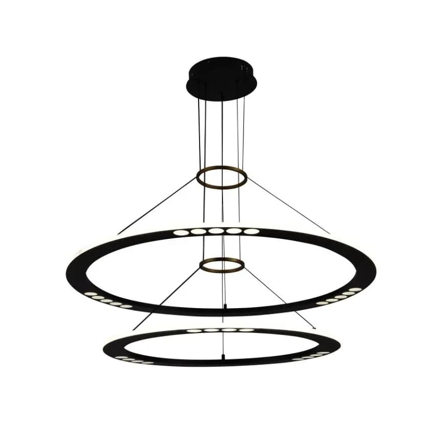 LED Stmívatelný lustr na lanku LED/90W/230V 3000-6500K + dálkové ovládání