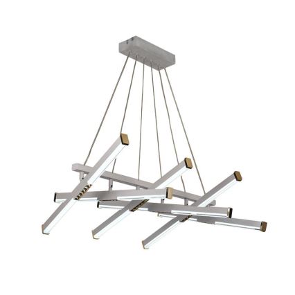 LED Stmívatelný lustr na lanku LED/90W/230V 3000-6500K pr. 80 cm + dálkové ovládání