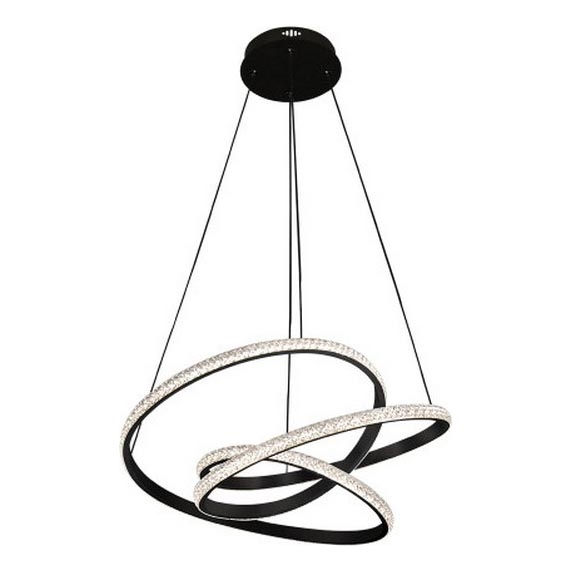 LED Stmívatelný lustr na lanku LED/90W/230V 3000-6500K pr. 47 cm + dálkové ovládání