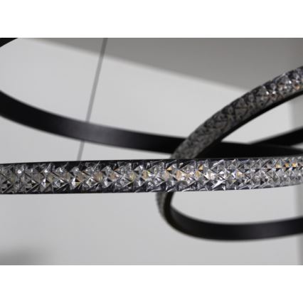 LED Stmívatelný lustr na lanku LED/90W/230V 3000-6500K pr. 47 cm + dálkové ovládání