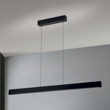 LED Stmívatelný lustr na lanku TARA LED/44W/230V 2700/3800/4500/5700K černá