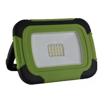 LED Stmívatelný nabíjecí reflektor SAMSUNG CHIP + funkce SOS LED/20W/3,7V/USB IP44 4000K 7200 mAh zelená