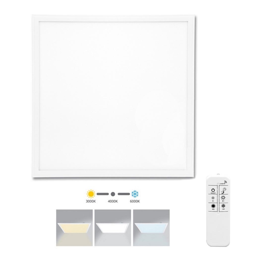 LED Stmívatelný podhledový panel ZEUS LED/40W/230V 3000-6000K + dálkové ovládání