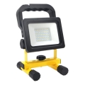 LED Stmívatelný přenosný reflektor TIGRA LED/20W/3,7V 4000K IP54 4400 mAh černá/žlutá