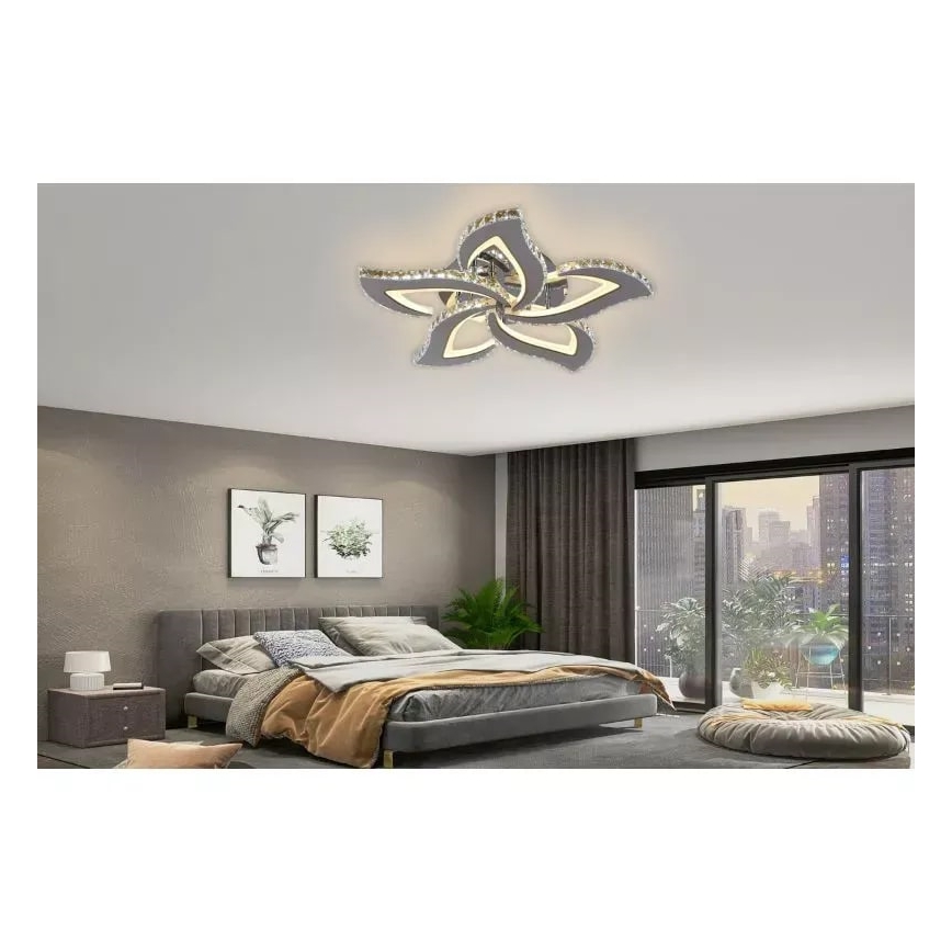 LED Stmívatelný přisazený lustr LED/100W/230V 3000-6500K + dálkové ovládání