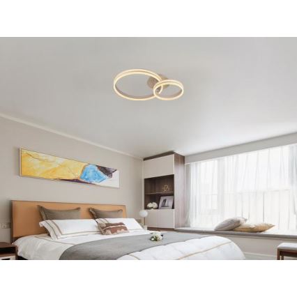 LED Stmívatelný přisazený lustr LED/110W/230V 3000-6500K + dálkové ovládání
