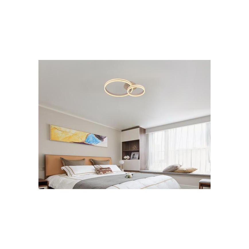LED Stmívatelný přisazený lustr LED/110W/230V 3000-6500K + dálkové ovládání