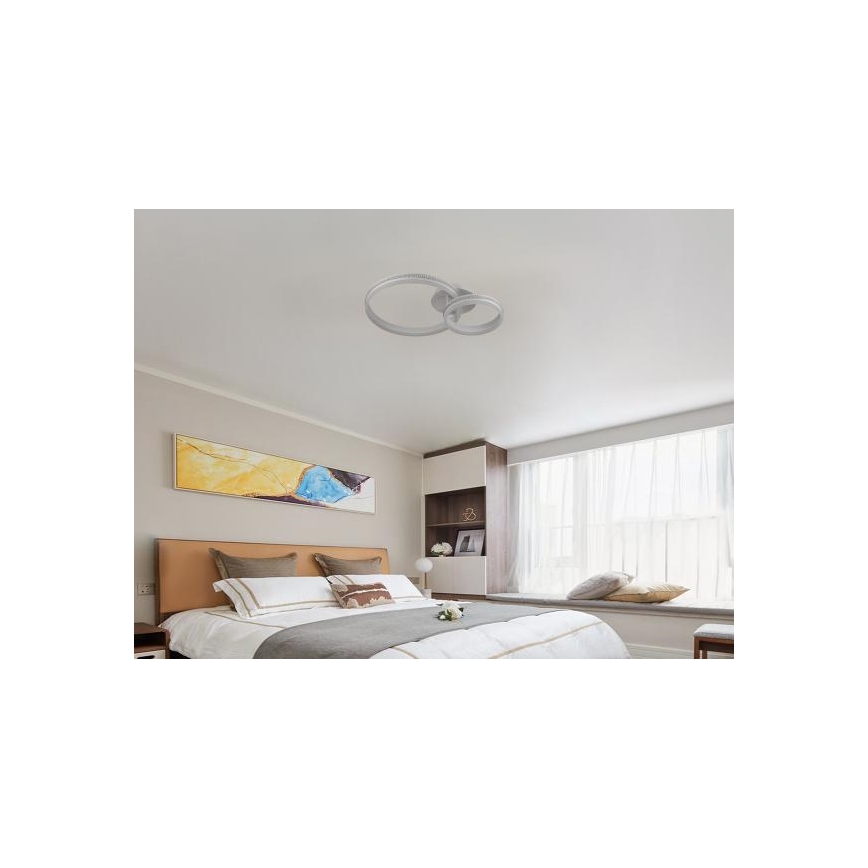 LED Stmívatelný přisazený lustr LED/110W/230V 3000-6500K + dálkové ovládání