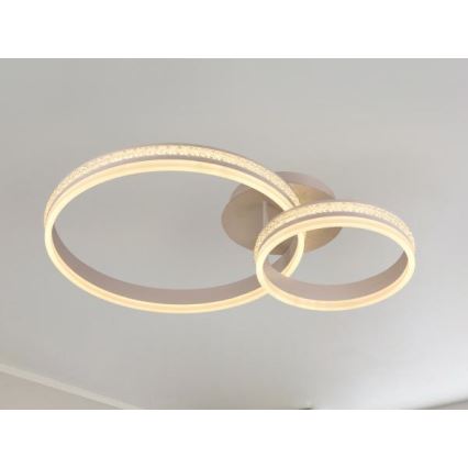 LED Stmívatelný přisazený lustr LED/110W/230V 3000-6500K + dálkové ovládání