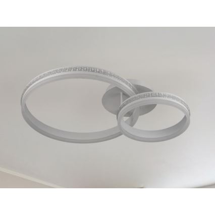 LED Stmívatelný přisazený lustr LED/110W/230V 3000-6500K + dálkové ovládání