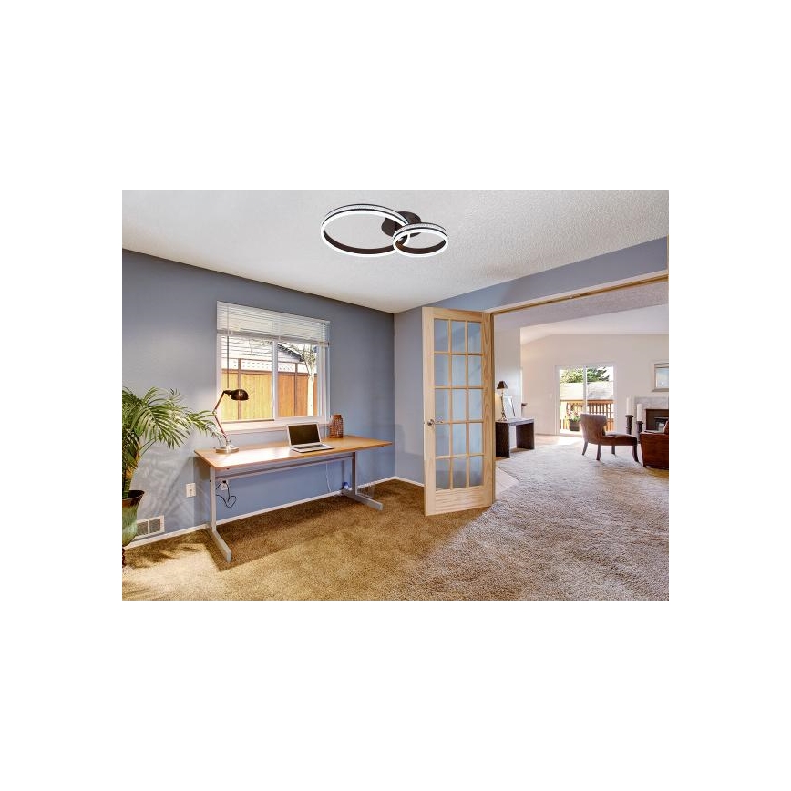 LED Stmívatelný přisazený lustr LED/110W/230V 3000-6500K + dálkové ovládání
