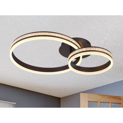 LED Stmívatelný přisazený lustr LED/110W/230V 3000-6500K + dálkové ovládání