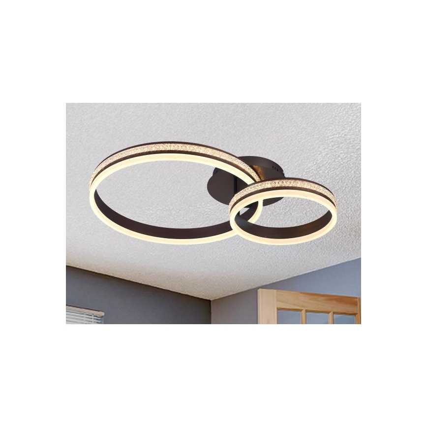 LED Stmívatelný přisazený lustr LED/110W/230V 3000-6500K + dálkové ovládání