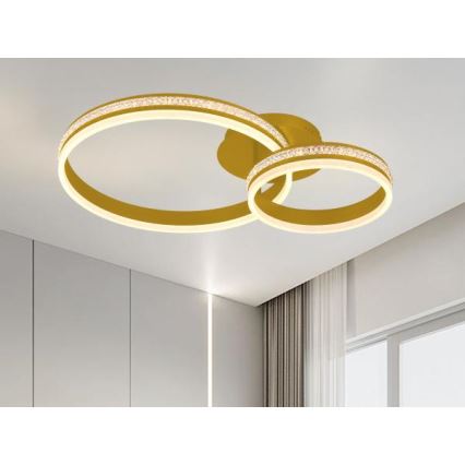 LED Stmívatelný přisazený lustr LED/110W/230V 3000-6500K + dálkové ovládání