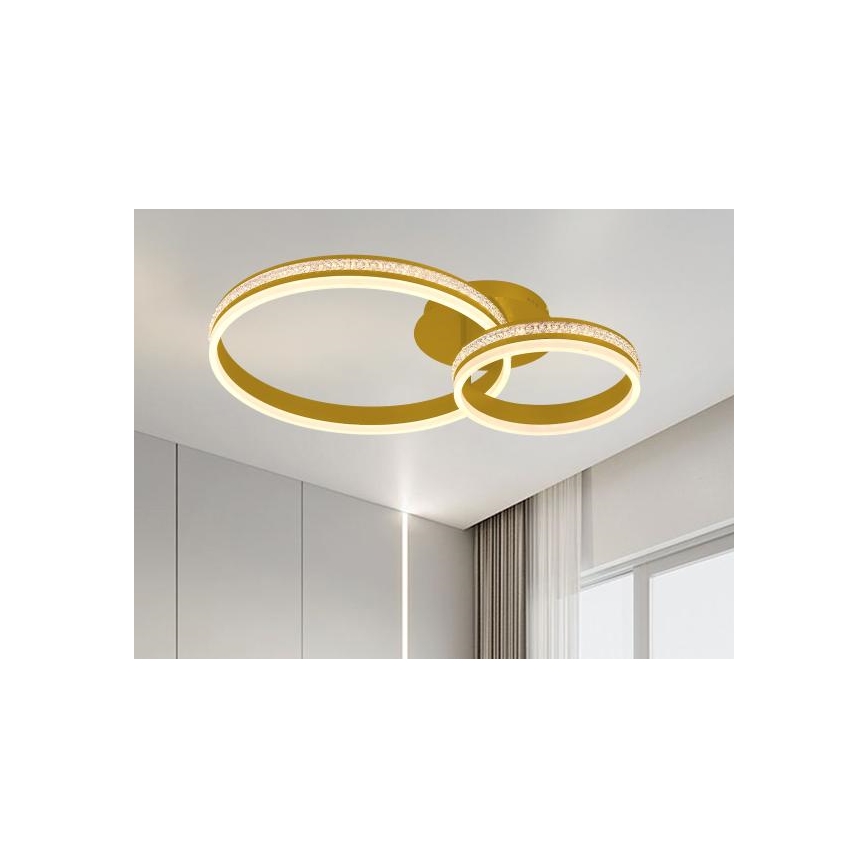 LED Stmívatelný přisazený lustr LED/110W/230V 3000-6500K + dálkové ovládání