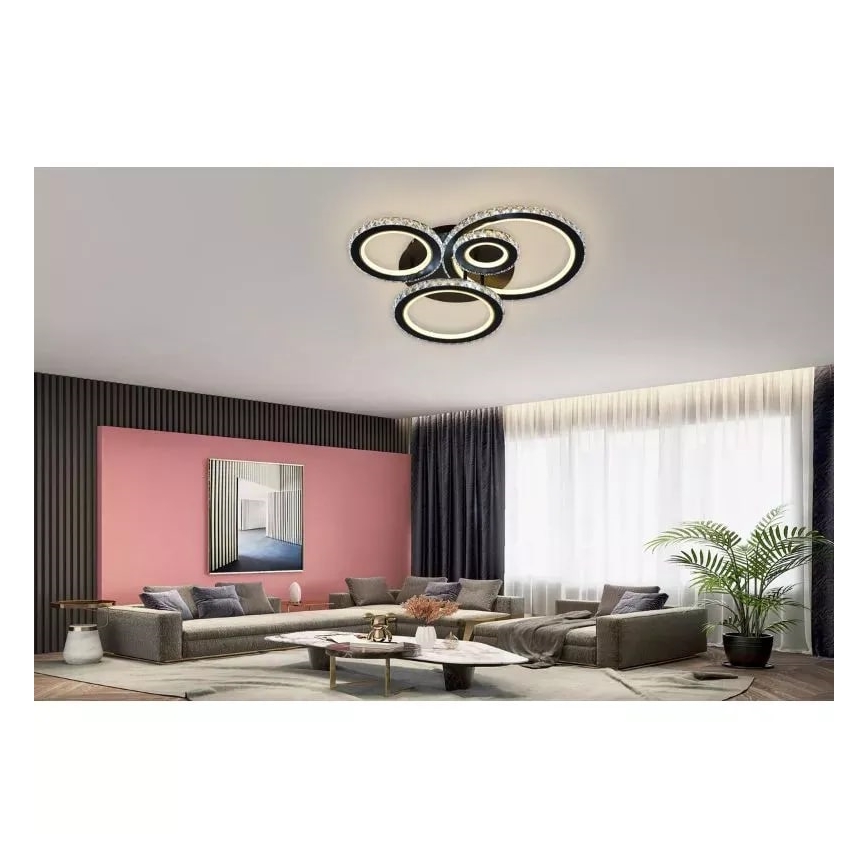 LED Stmívatelný přisazený lustr LED/120W/230V 3000-6500K + dálkové ovládání