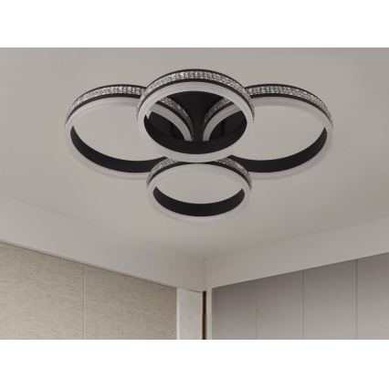 LED Stmívatelný přisazený lustr LED/150W/230V 3000-6500K + dálkové ovládání