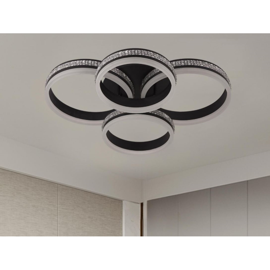 LED Stmívatelný přisazený lustr LED/150W/230V 3000-6500K + dálkové ovládání