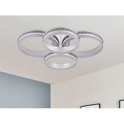 LED Stmívatelný přisazený lustr LED/150W/230V 3000-6500K + dálkové ovládání