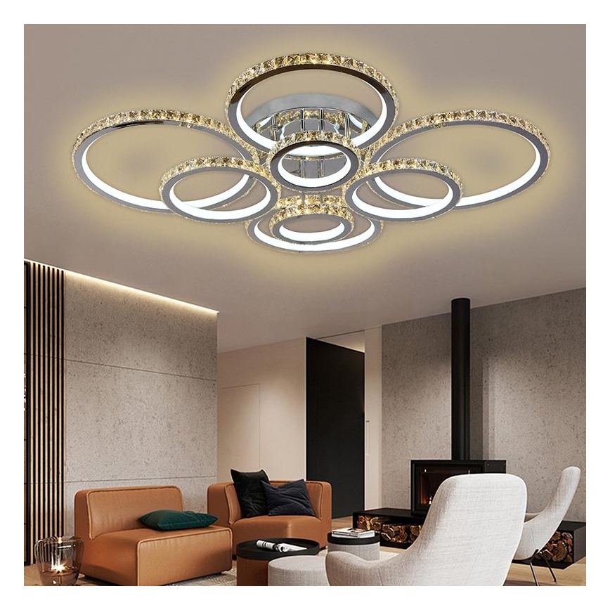 LED Stmívatelný přisazený lustr LED/315W/230V 3000-6500K + dálkové ovládání