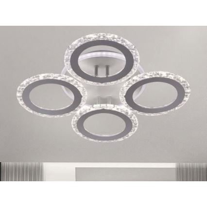 LED Stmívatelný přisazený lustr LED/55W/230V 3000-6500K + dálkové ovládání