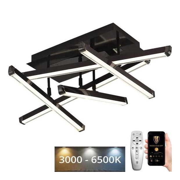 LED Stmívatelný přisazený lustr LED/60W/230V 3000-6500K + dálkové ovládání