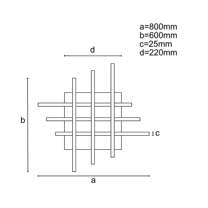 LED Stmívatelný přisazený lustr LED/70W/230V 3000-6500K + dálkové ovládání